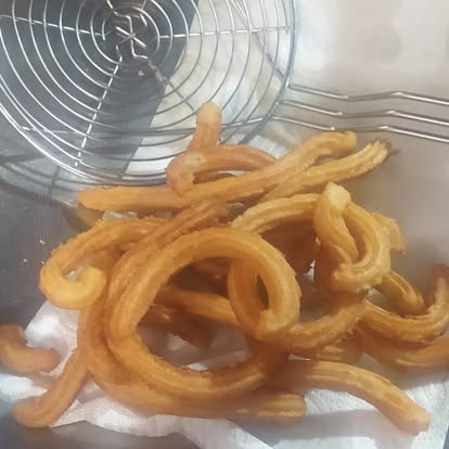 Churros fritos al momento